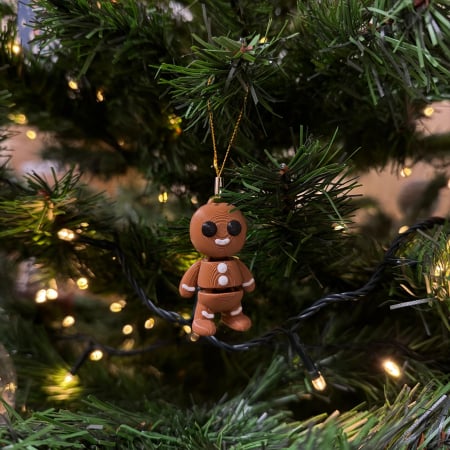 Brelocuri Flexi - Ornament Omulet de Turtă Dulce pentru bradul de Crăciun