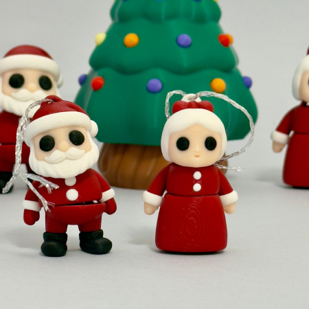 Set ornamente brad Moș și Doamna Crăciun – cadou Crăciun [3]