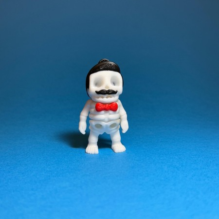 Figurine & Brelocuri Flexi - Scheletul Gentleman – Mustață, Păr și Papion