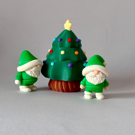 Brelocuri Flexi - Elf de Crăciun Verde – Figurina Handmade Tiny Layers