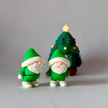 Elf de Crăciun Verde – Figurina Handmade Tiny Layers [2]
