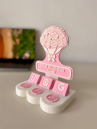 Standuri NFC Recenzii și Social Media - Stand NFC Personalizat Florarie – Design Premium