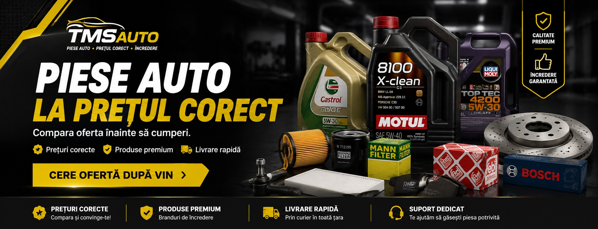 Piese auto la prețul corect