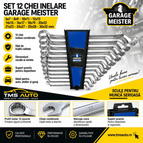 Scule și unelte - Set 12 chei combinate Garage Meister GM50889