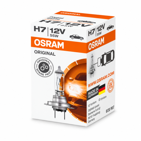 Becuri auto - Bec auto OSRAM ORIGINAL H7 64210 12V 55W PX26d