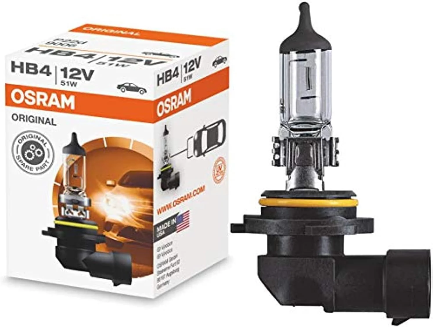 Becuri auto - Bec auto OSRAM ORIGINAL HB4 9006 12V 51W P22d