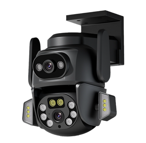 Camera de supraveghere WiFi 3MP Tuya, viziune color noapte, IP66, audio bidirectional [2]