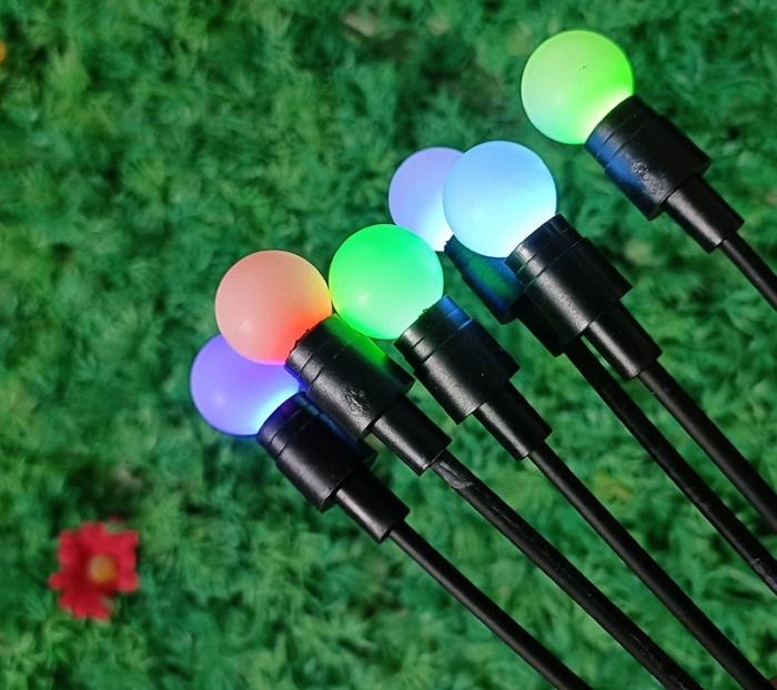 Set de 8 Lămpi Solare de Grădină cu Licurici Multicolor – Eleganță și Magie în Spațiul Exterior [6]