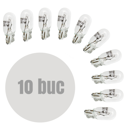 Becuri Halogen Auto - Bec de poziție W5W - T10 12V 5W - set de 10 - CARGUARD