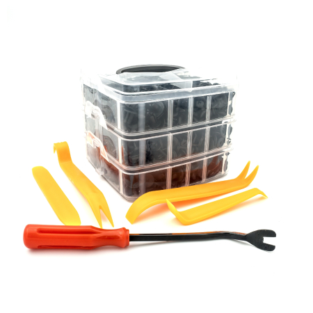 PRODUSE AUTO UTILE - Set de 620 de Cleme din Plastic + 5 unelte Carguard
