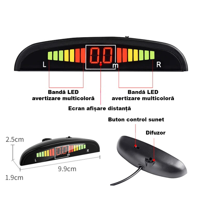 Set 4 senzuri de parcare (argintiu) [4]