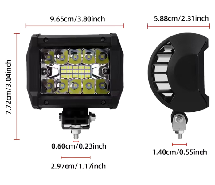Set 2 faruri led (10cm x 8cm) [2]