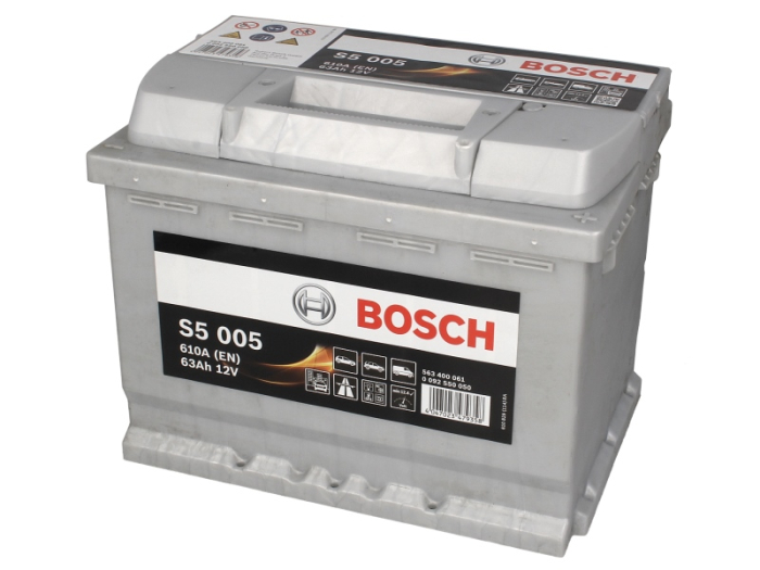 Аккумулятор BOSCH 12В 63Ач/610A (EN) S5 (P+ 1) 242x175x190 B13 (пуск) [1]