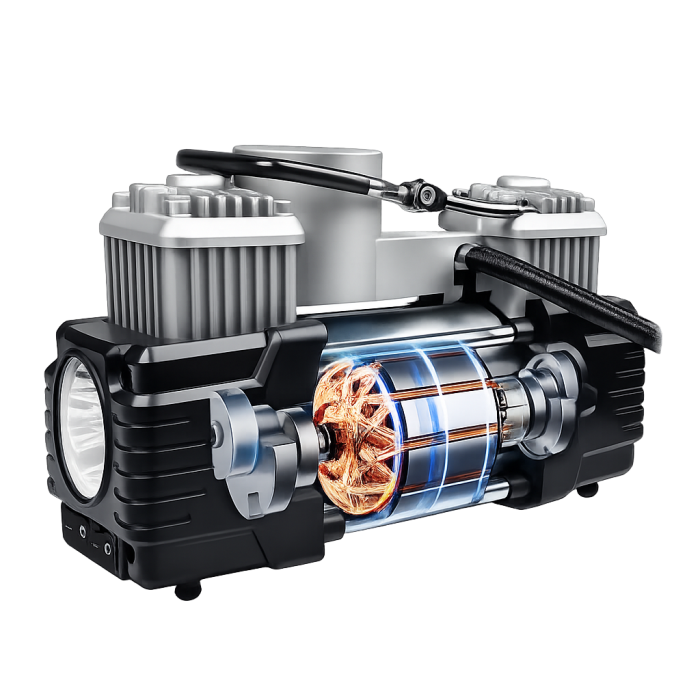 Compresor pentru anvelope cu 2 cilindri [2]