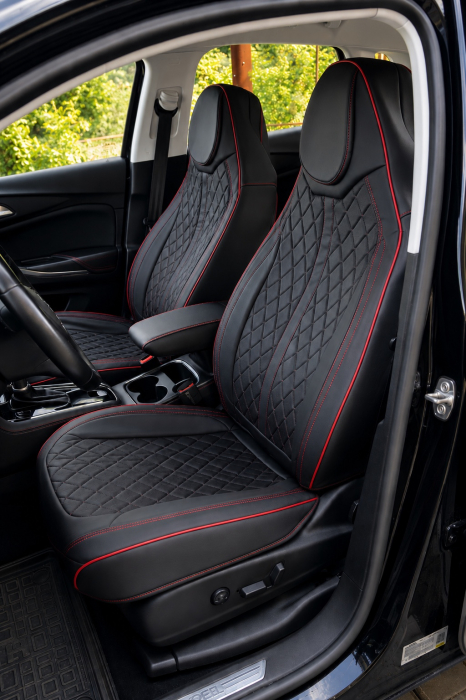 HUSA VELUR ECO PIELE MG-22 (negru/roșu) [2]