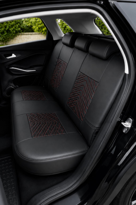 HUSA VELUR ECO PIELE MG-22 (negru/roșu) [3]