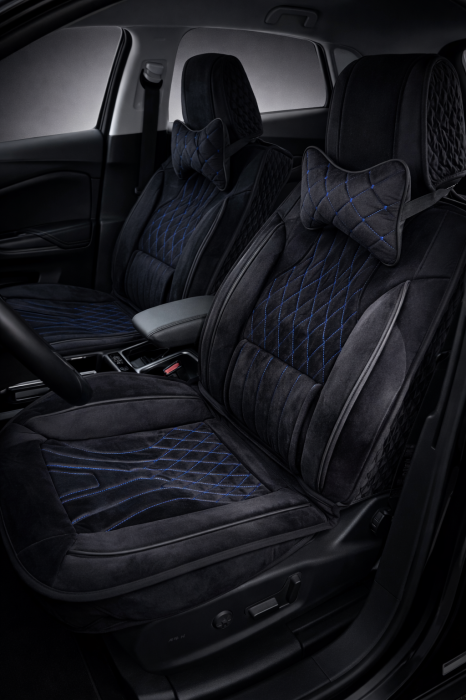 Huse auto 5 locuri NEGRU/ALBASTRU (Y28-158) [2]