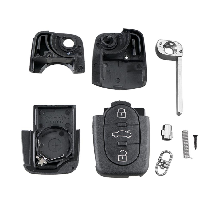 Корпус ключа Audi, VW, 3кнопки круг [4]