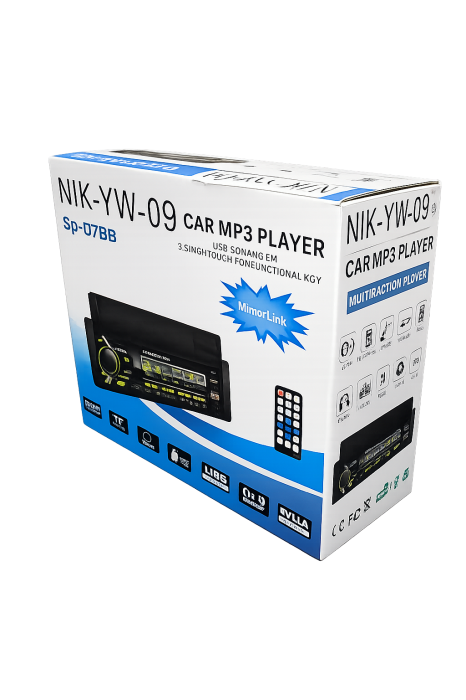 Magnetola 1DIN (6602 cu suport pentru telefon) [6]