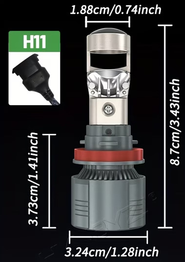 Set 2 lampi Led H11 (A80 12-24) [4]