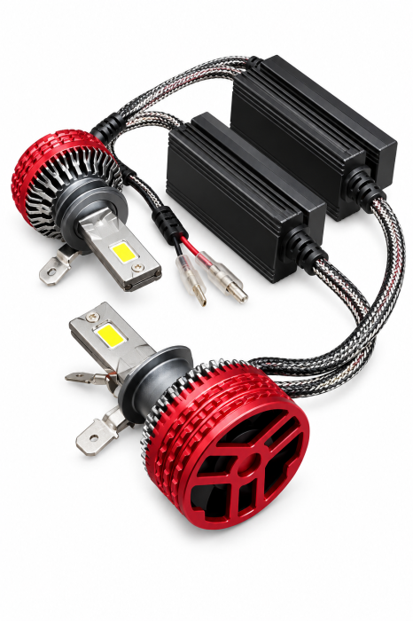 Set lampi LED Alb-Galben 3000k-6000k H1 [3]