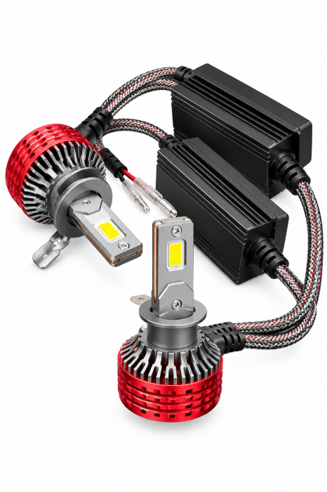 Set lampi LED Alb-Galben 3000k-6000k H1 [2]