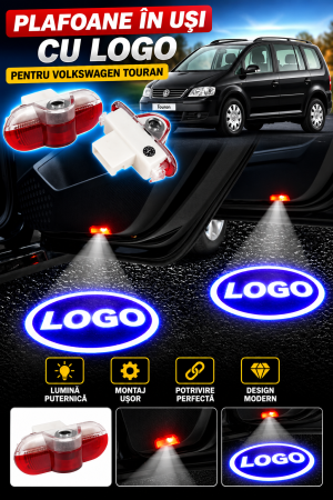 Plafon in uși LOGO - Set 2 Lampi Portiere Auto Volkswagen Touran (2004-2007)