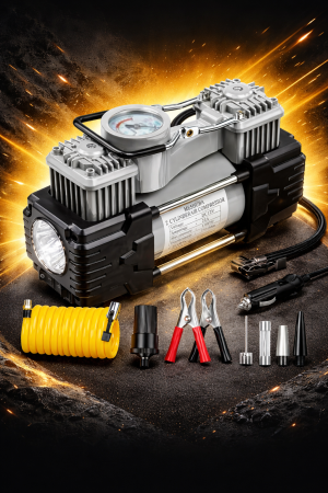 SCULE, UNELTE - Compresor pentru anvelope cu 2 cilindri