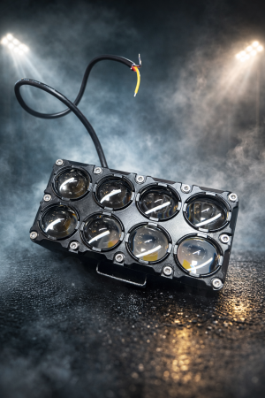 Faruri Auto - Far 8 led (alb-galben) (buc)