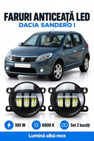 LUMINI AUTO - Faruri anticeata LED Dacia Sandero I 2008-2018 (2buc)