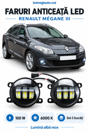 Faruri Auto - Faruri anticeata LED Renault Megane III 2008-2016 (2buc)
