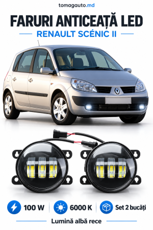 Faruri Auto - Faruri anticeata LED Renault Scénic II 2003-2009 (2buc)