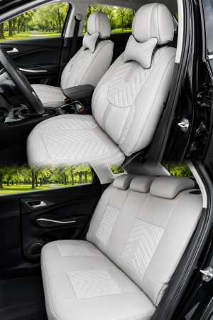 ACCESORII INTERIOR - Huse Alcantara + Ecopiele M CLAS MG-18 (Gri)