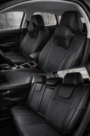 Huse auto 5 locuri NEGRU (SEN8)
