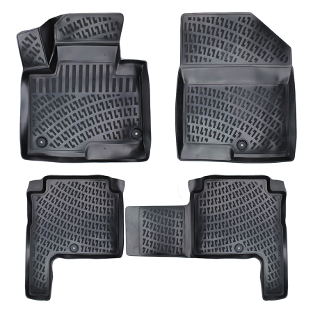 ACCESORII INTERIOR - Hyundai Santa Fe III 2012-2018 Set Covorase Auto Cauciuc