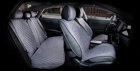 Huse Auto - Комплект Накид.-чехол альк.Серый(пер+зад)