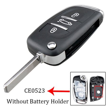 Carcase Chei - Корпус ключа Peugeot, Citroen, 3кнопки