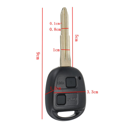 Корпус ключа Toyota 2 кнопки [2]