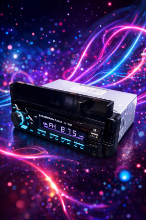 Magnetole - Magnetola 1DIN (6602 cu suport pentru telefon)