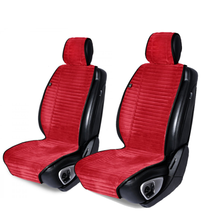 Huse Auto - Накидка алькантара красные (2шт)