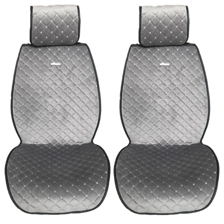 Huse Auto - Накидка алькантара серый (2шт)
