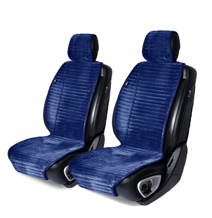 Huse Auto - Накидка алькантара синие (2шт)