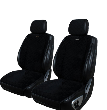 Huse Auto - Накидка на сиденье алькантара черный (2шт)