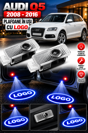 LUMINI AUTO - Set 2 Lampi Portiere Auto Audi Q5 (2008-2016)