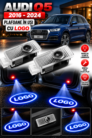 LUMINI AUTO - Set 2 Lampi Portiere Auto Audi Q5 (2016-2024)