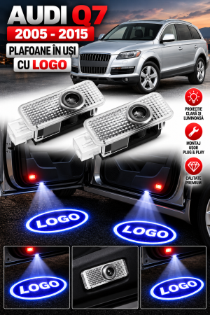 LUMINI AUTO - Set 2 Lampi Portiere Auto Audi Q7 (2005-2015)