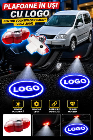 Plafon in uși LOGO - Set 2 Lampi Portiere Auto Volkswagen Caddy (2003-2010)