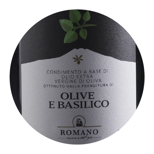 Ulei de masline extravirgin cu busuioc proaspat Frantoio Romano Vincenzo 250 ml [2]