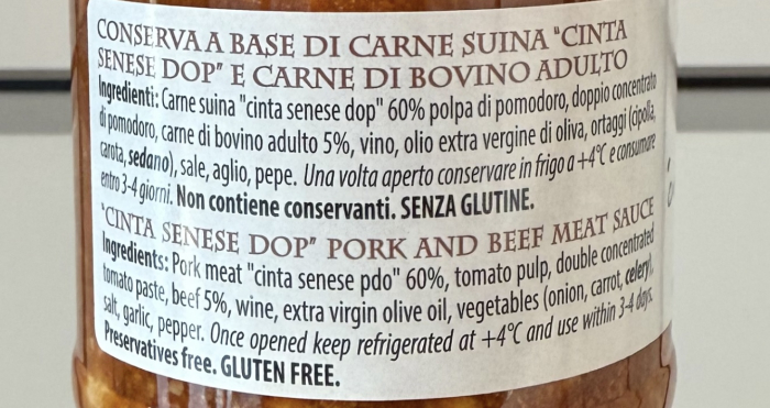 Ragu din porc Cinta Senese DOP Accademia Toscana 180 g [3]