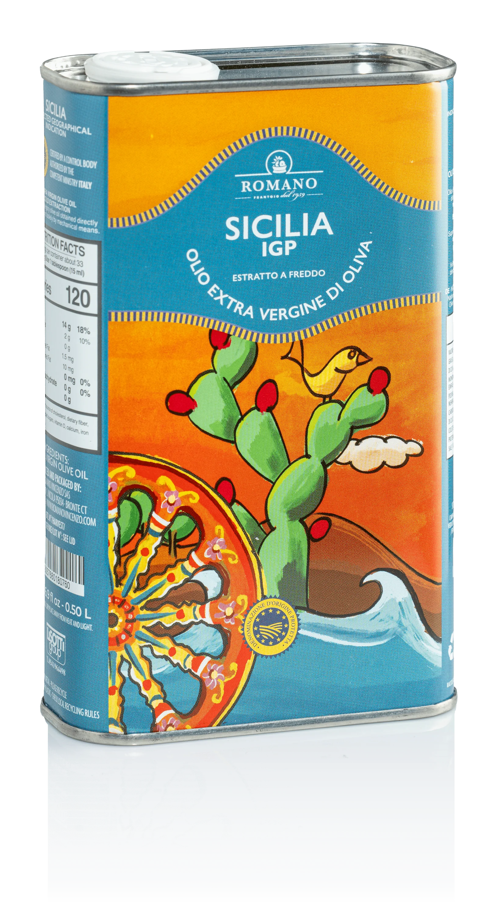Ulei de masline - Ulei de măsline extravirgin IGP Sicilia – cutie metalică premium 500 ml